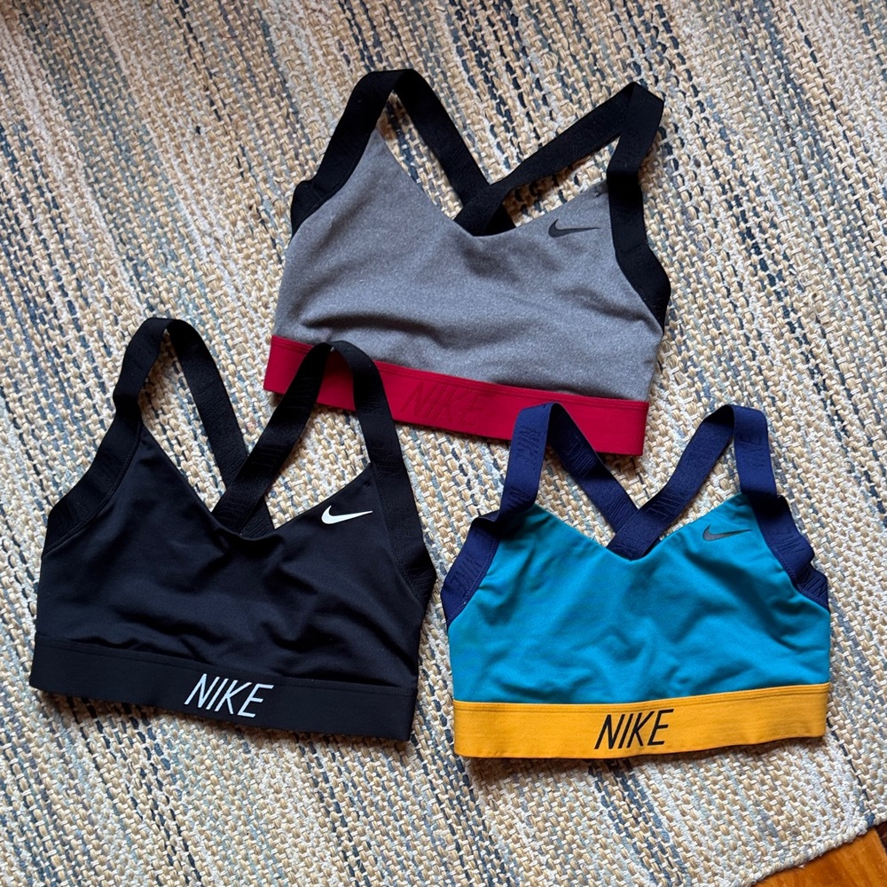 Nike Sports Bra Set - Black, Gray, Teal